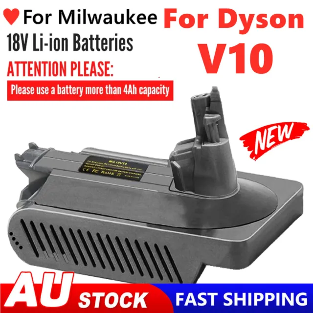 Adapter For Milwaukee 18V Battery Convert To For Dyson V10 Series Vacuum Cleaner
