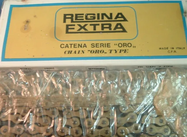 Regina Extra Oro Goldkette Neu / Nummern Vintage 5/6-Speed-3/32 " -eroica- Nib-
