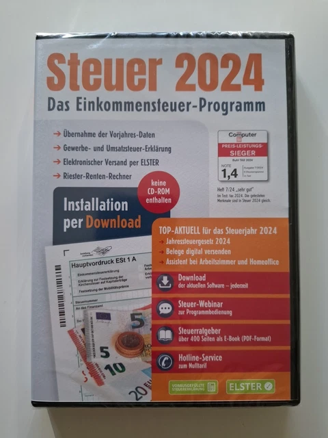 ALDI STEUER 2024 für Steuererklärung 2024, Einkommensteuer Umsatzsteuer