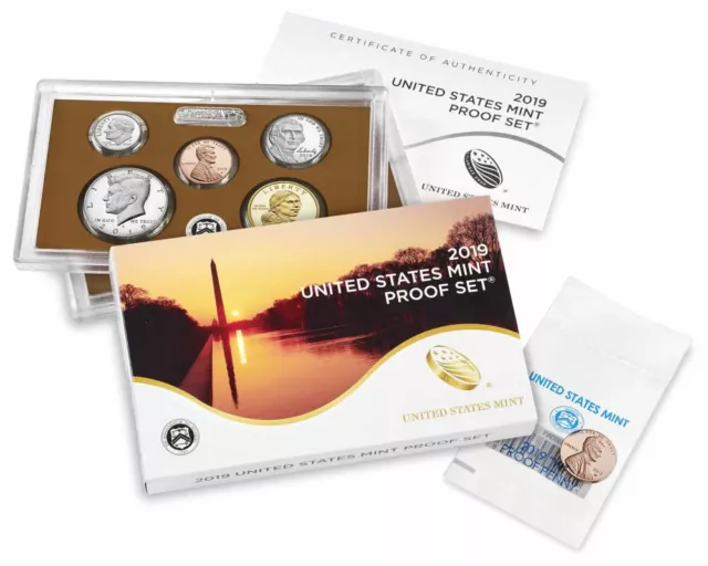 2019 W Lincoln Cent included S US Mint Proof Set clad 10+1 coin 19RG Official