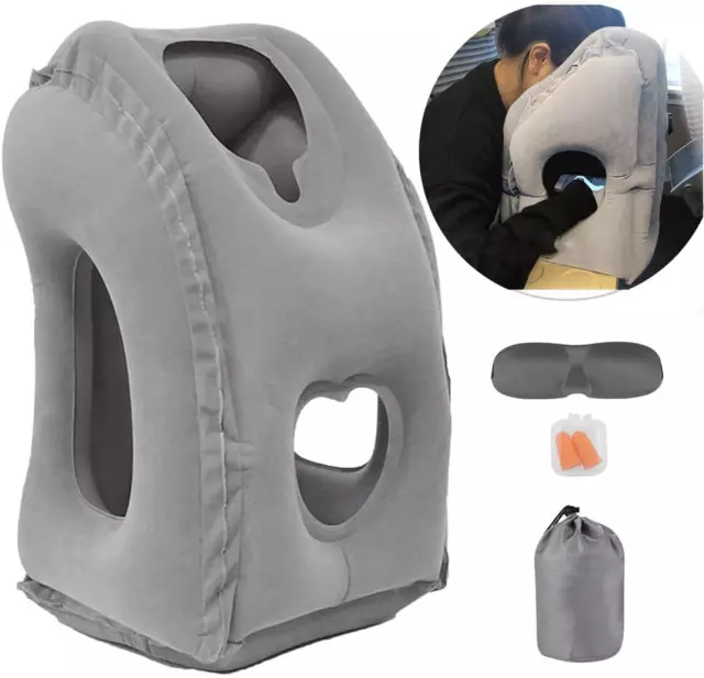 Inflatable Travel Air Pillow for Sleeping to Avoid Neck and Shoulder Pain, Comfo