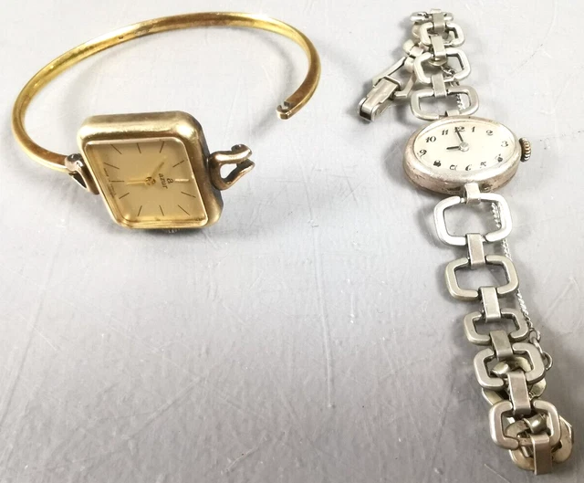 Lot De 2 Montres Mécaniques - Pour Femme - Occasion Mais Fonctionnelles - Sans Marque