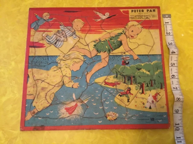 Peter Pan Inlaid Puzzle Playtime House Series A63 Peter Pan and Wendy