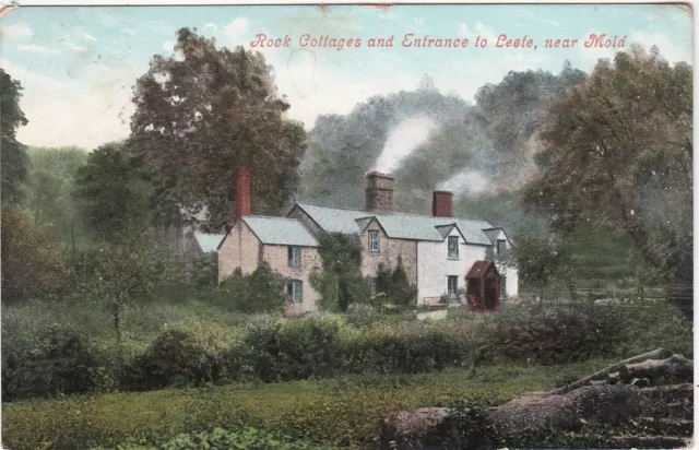 Rock Cottages & Entrance To Leete, Nr MOLD, Flintshire