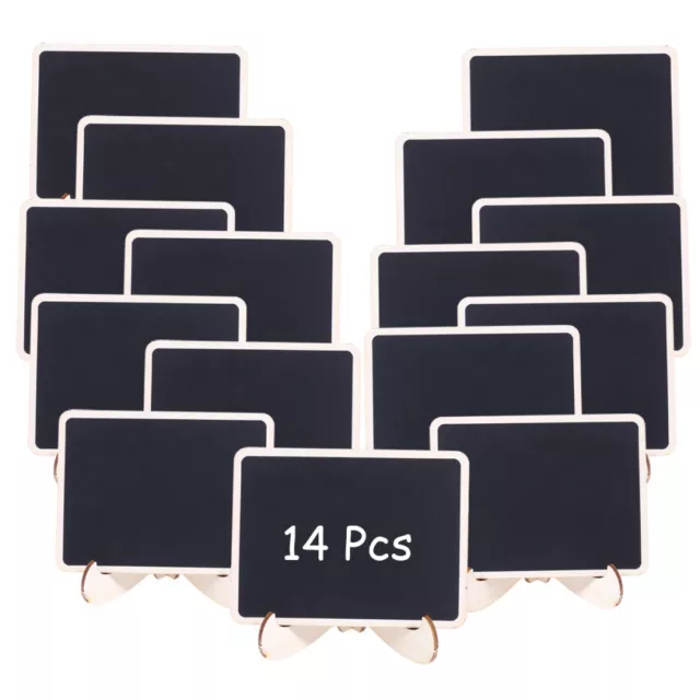 14 piezas tablero de madera tablero de mensajes letreros de mesa letrero de madera