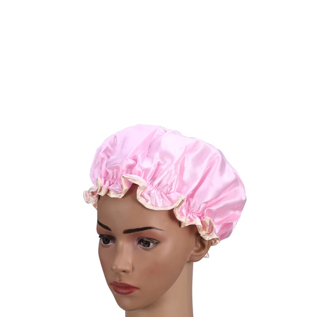 1pz doccia addensata doppio strato impermeabile doccia elastica per uomo donna (rosa)