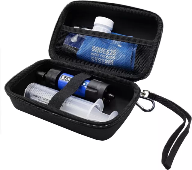 Water Filter Case for Sawyer Products Mini Water Filtration System, Hard Carryin