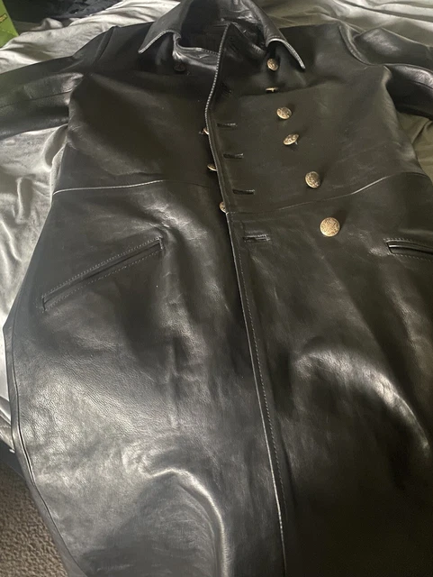 German ww2 leather overcoat elite officer German ww2 leather overcoat elite officer