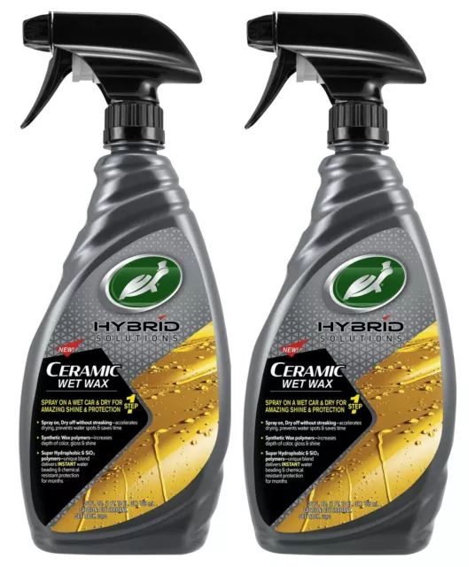 Hybrid Solutions Ceramic Wet Wax Car Spray Wax 26 Fl Oz. (2 Pack)