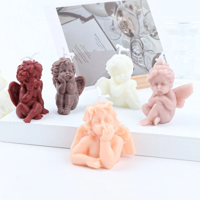 Chocolate Resin Epoxy Candle Mold Angel Mold Home Decoration Silicone Mold