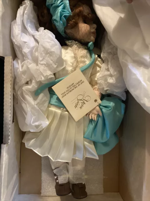 Marjorie Spangler Doll Porcelain  Margaret Ann With Tags Attached
