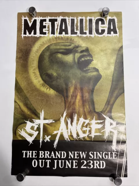 Metallica - St Anger Promo Poster 20x30” Rare New Single metal rare Record Store