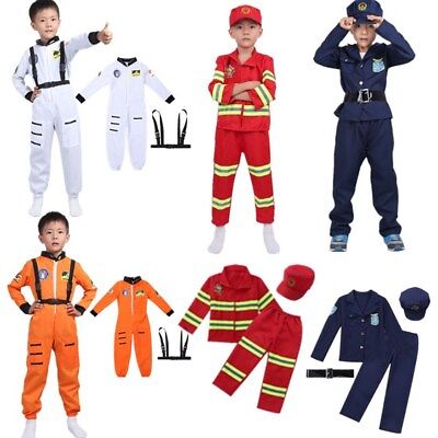 Bambini Ragazzi Astronauta Costume scontro a fuoco della Polizia Costume Cosplay vestito vestiti