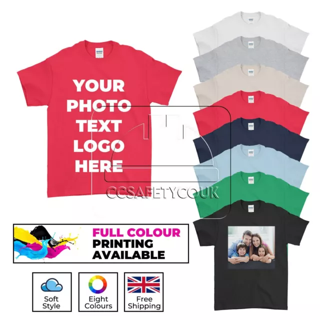 Personalised Custom Printing T-Shirt Photo/Text Stag Hen Party 100% Cotton