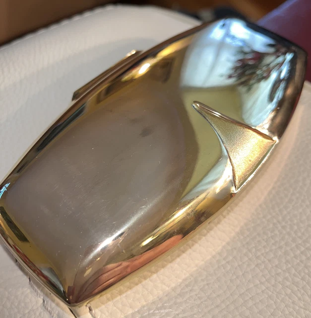 Vintage Milbern Crumb Sweeper Silent Butler RARE BRASSY GOLDTONE CLEAN