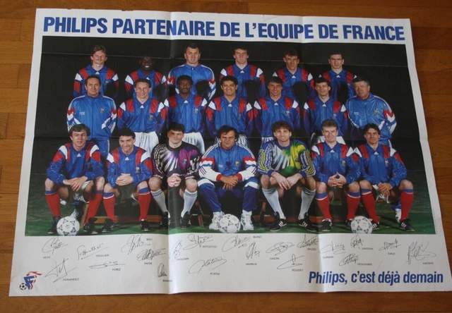 Veste ADIDAS équipe de FRANCE EURO 1992 vintage FFF football jacket 140