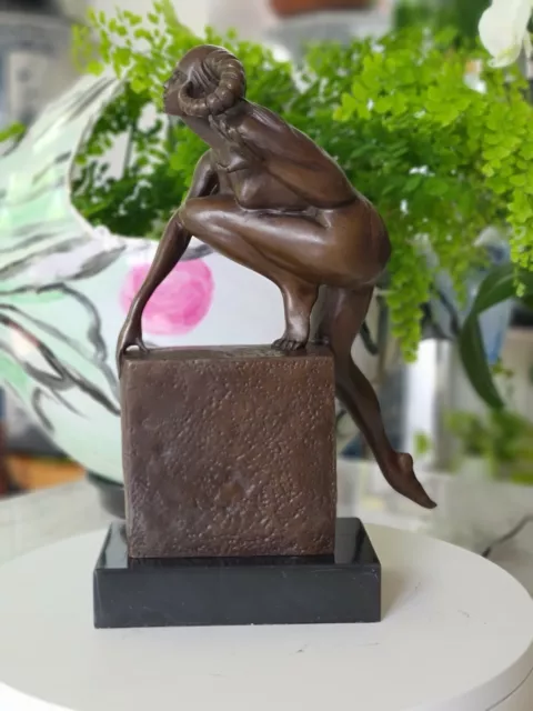 Nude Female Devil Bronze Sculpture Hot Cast Statue 2