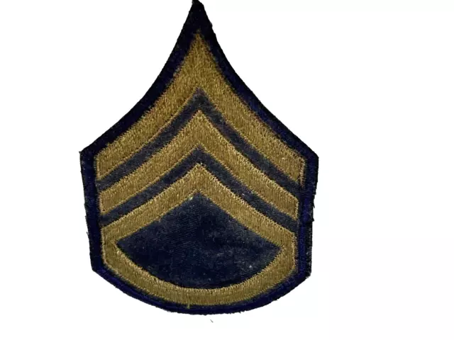 Korean War Era Army Staff Sargent Stripes Shoulder Patch