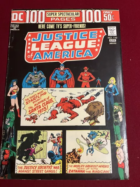 Bronze Age Justice League Of America 110, 100 Pg. Giant, F-.