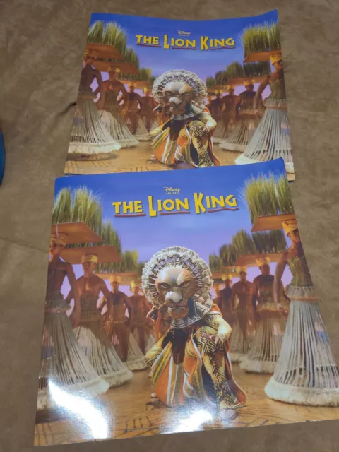 Disney Presents The Lion King Broadway Play Musical Program Book UK Tour 2002