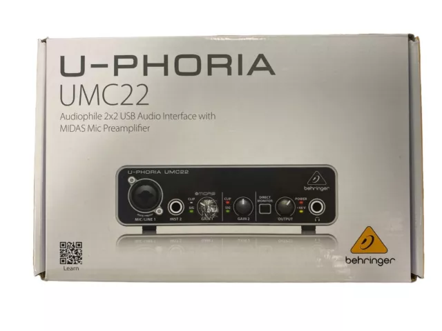 Behringer U-Phoria Umc22 Audio Interface