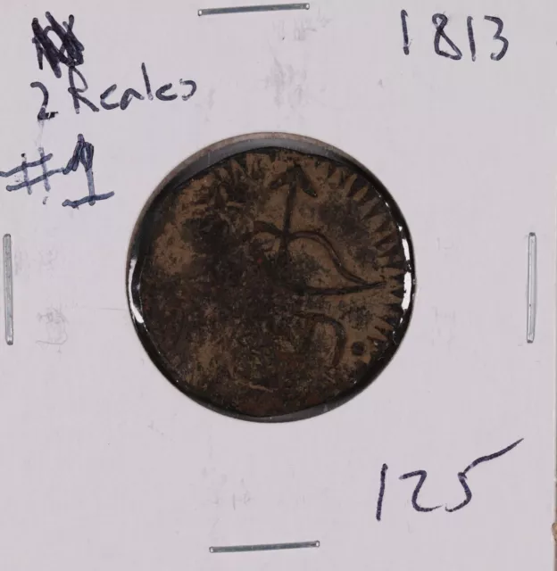 1813 Mexico 2 Reales SUD #1