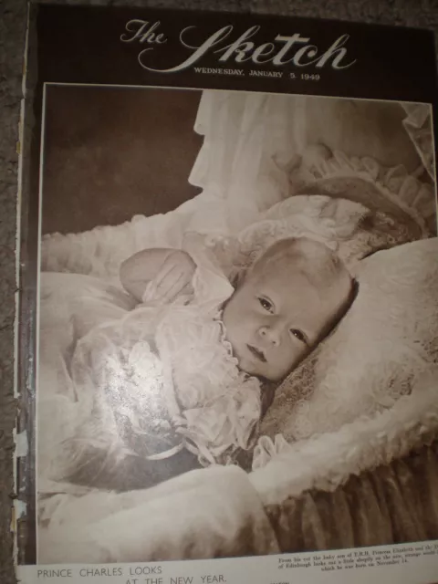 Photo article Prince Charles as a baby 1949 ref K