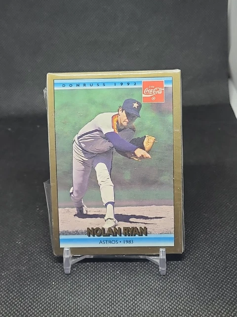 1992 Donruss Coca-Cola Coke NOLAN RYAN Astros 1983 #17 HOF - Sealed (4)