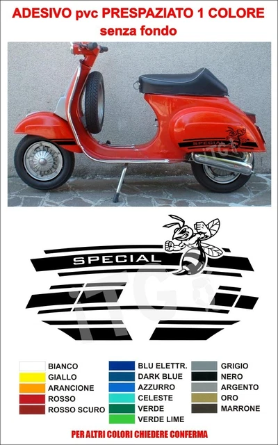Fregi Adesivi ROSSI Per Scocche Cofani E Parafango Per VESPA PX PE ARCOBALENO 125 150 200