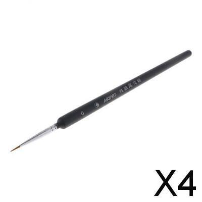 4X Pennello a punta tonda Pennello per pittura acrilica ad acquerello per nail