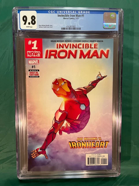 Invincible Iron Man #1 NM Riri Williams CGC 9.8 1st ongoing Ironheart series