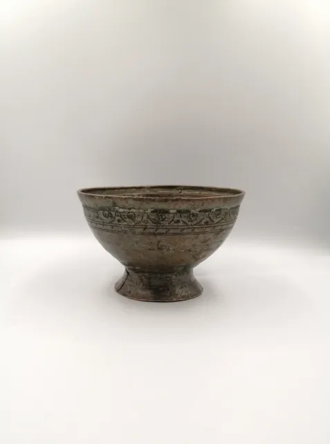 1920s Old Antique Ottoman Soup Bowl Copper Handmade Ottoman Inscription Rare 2