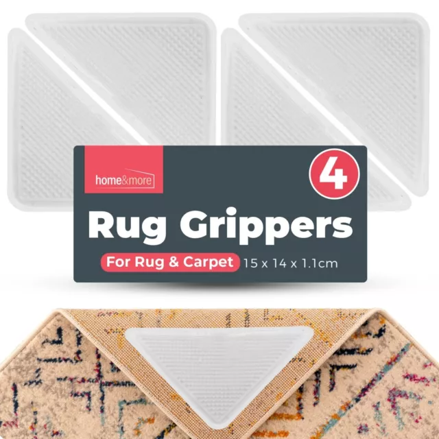 4-16 Rug Gripper Carpet Mat Anti Non Slip Grip Stopper Stickers Tape To Underlay