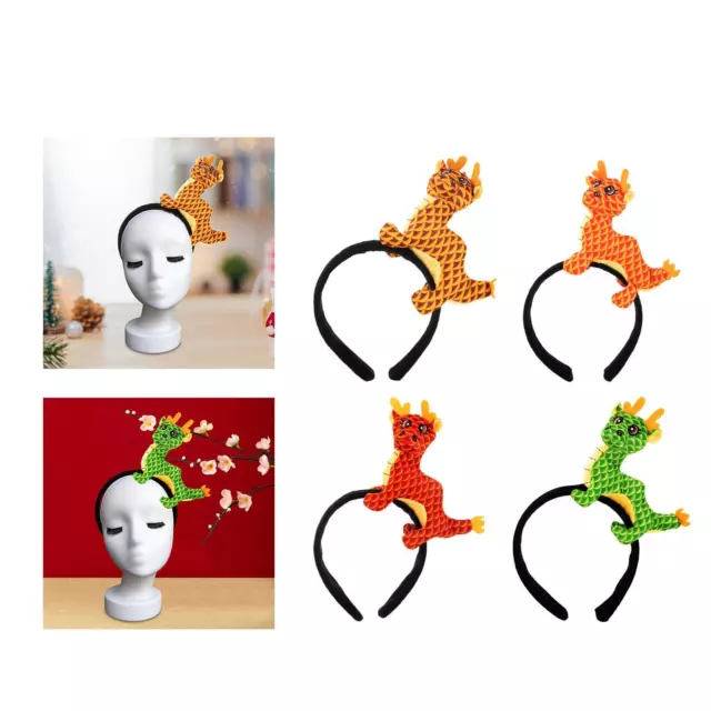 Serre-tête de poupée en forme de Dragon en peluche, cerceau pour cheveux,