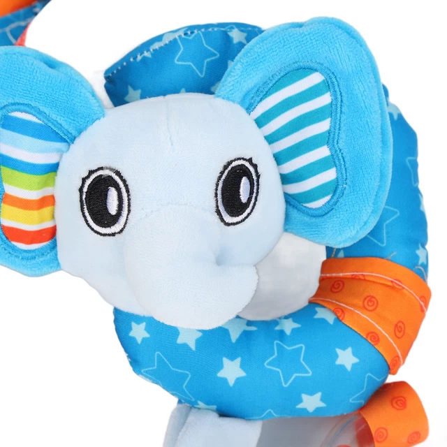 (Lit 'éléphant Bleu Autour)Hochets En Spirale Jouet Hochets Suspendus