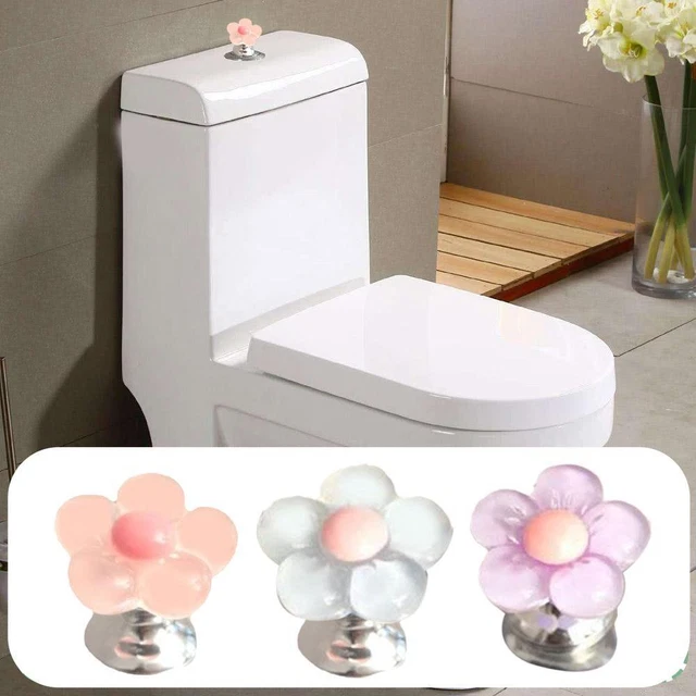 Cute Flower Shaped Toilet Buttons,Toilet Push Tank Buttonss,Flower Shape Toilet Press,Toilet - View #9