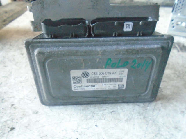 Volkswagen Polo 2014 Mk5 6R Engine Control Module 03E906019 Volkswagen Polo 2014 Mk5 6R Engine Control Module 03E906019