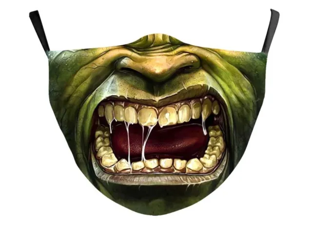Maske Karneval Motiv "Hulk" NEU