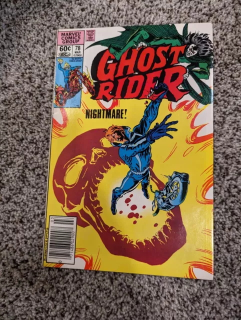 Ghost Rider #78 (1982) Marvel Comics 'Nightmare! & Newsstand' VF/NM
