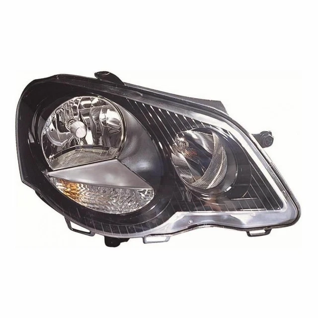 VW Polo Mk4 Gti 9N3 Hatchback 6/2005-3/2010 Headlight Headlamp Drivers Side O/S