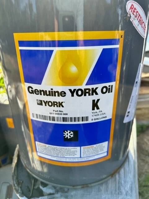 York Control 011 00533 000 Type K Oil - 5 Gal