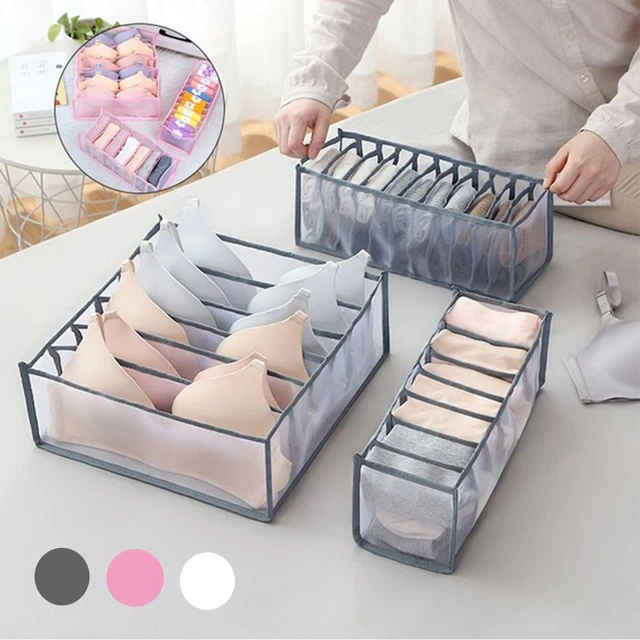 Scarf Drawer Closet Organizer Underwear Storage Box Bra Pouch Socks Storage Bag