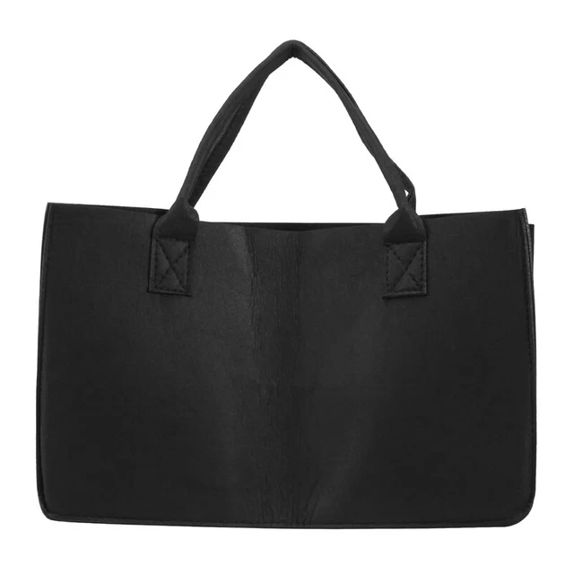 1X(Feutre de Bois de CheminéE Sac de Rangement Panier Porte-Revues Poche de4464