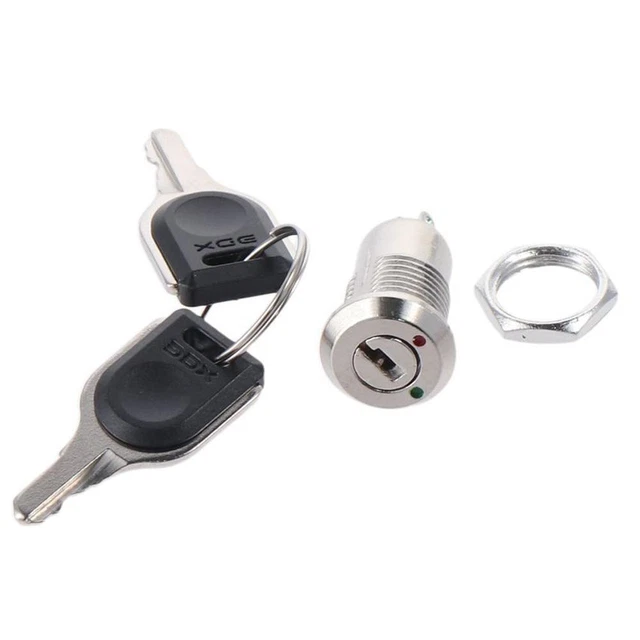 5pcs 12mm Key Switch On/Off  Durable