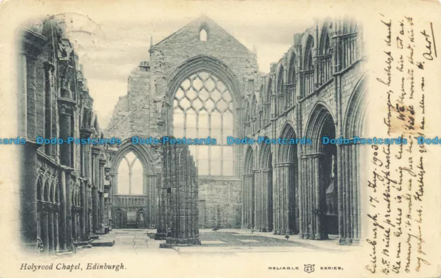R661439 Edinburgh. Holyrood Kapelle. W. R. und S. zuverlässige Serie. 1903