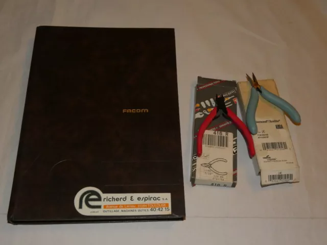 Lot ancien Catalogue FACOM 1978 et 2 pinces électroniques dont une FACOM
