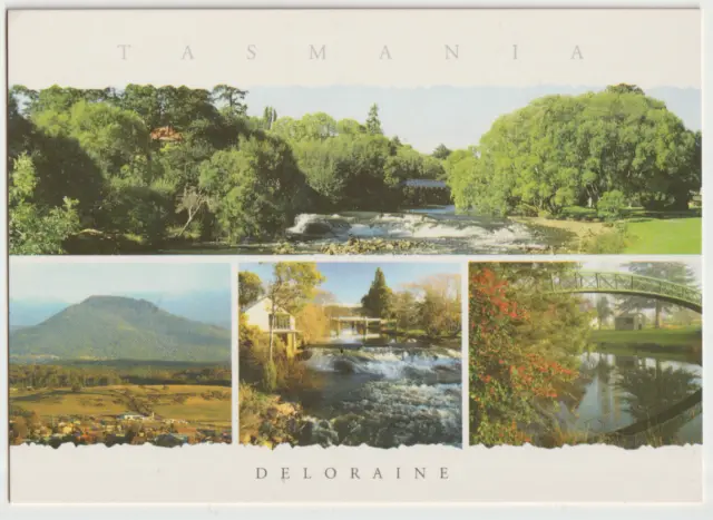 Australia TASMANIA TAS River & Landscape Views DELORAINE TP522 postcard c2000s