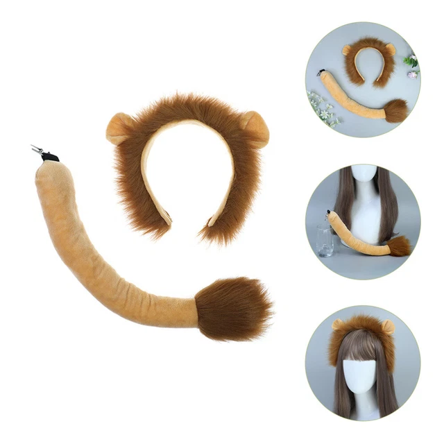 1 set costume performance archetto orecchio di leone oggetti di scena animali cosplay