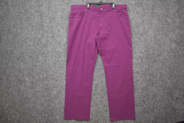 Etro Milano Jeans Pants 40 Purple Stretch Lightweight Made in Italy Mens