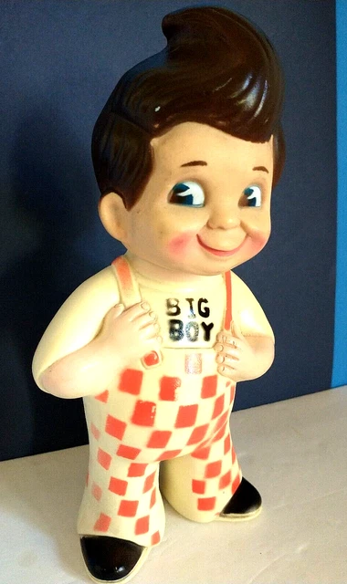 Vintage 1973  Bob's Big Boy Restaurant Doll  Coin Bank  9"  Excellent Condition